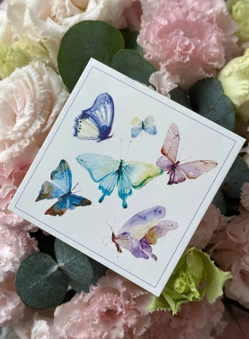 Открытка &laquo;Бабочки&raquo; от интернет-магазина цветов в 