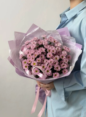 Букет «11 сиреневых сантини» от интернет-магазина цветов в 