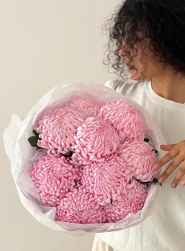 Букет «Розовый Рибонет» от интернет-магазина цветов в 