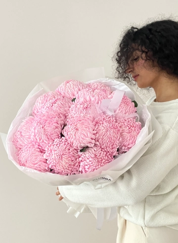 Букет «Розовый Рибонет XL» от интернет-магазина цветов в 