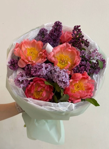 Букет « Корал сансет» от интернет-магазина цветов в 