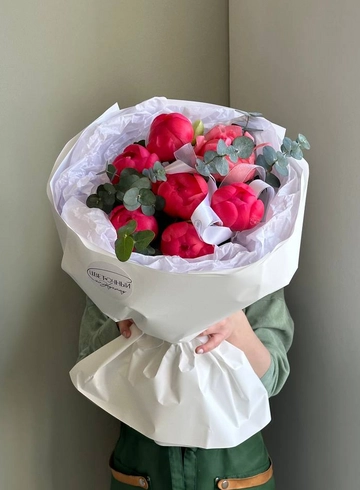 Букет « Пионы цвета заката» от интернет-магазина цветов в 