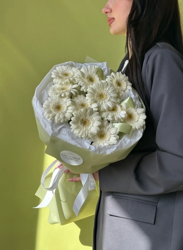 Букет «Белые гермини» от интернет-магазина цветов в 